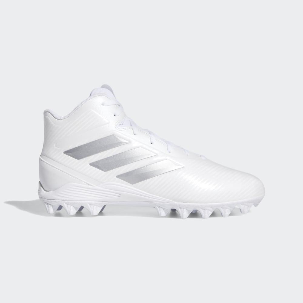 Ghete Fotbal Adidas Freak Mid Molded Barbati Romania - Albi/Argintii Metal EG5072